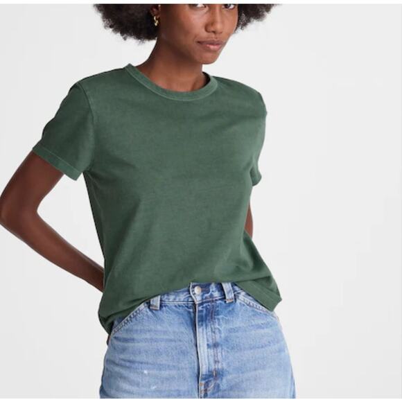 Madewell Women's The Perfect Crewneck Tee Allday Jersey Cotton XS New - Picture 1 of 8